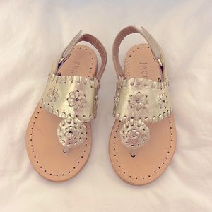 Platinum Toddler Jack Rogers sandals